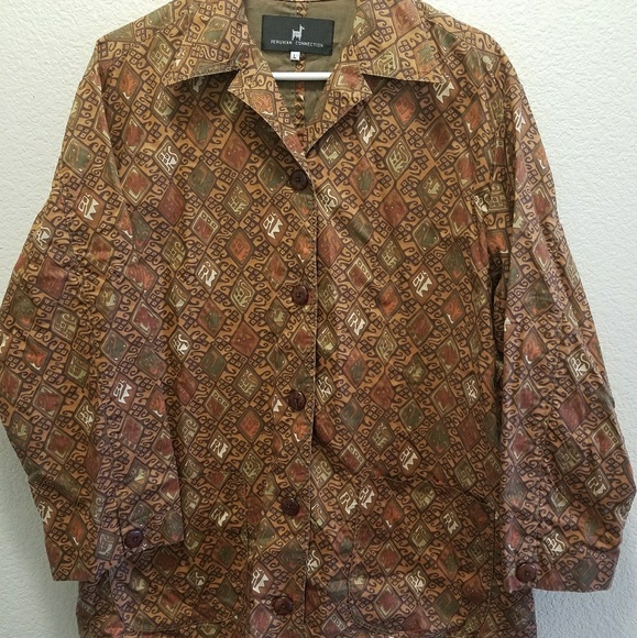 Peruvian Connection Jackets & Blazers - Peruvian Connection tribal pattern jacket.